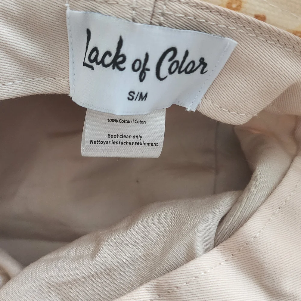 Lack Of Color Floral Sun Hat in Cream and Mustard